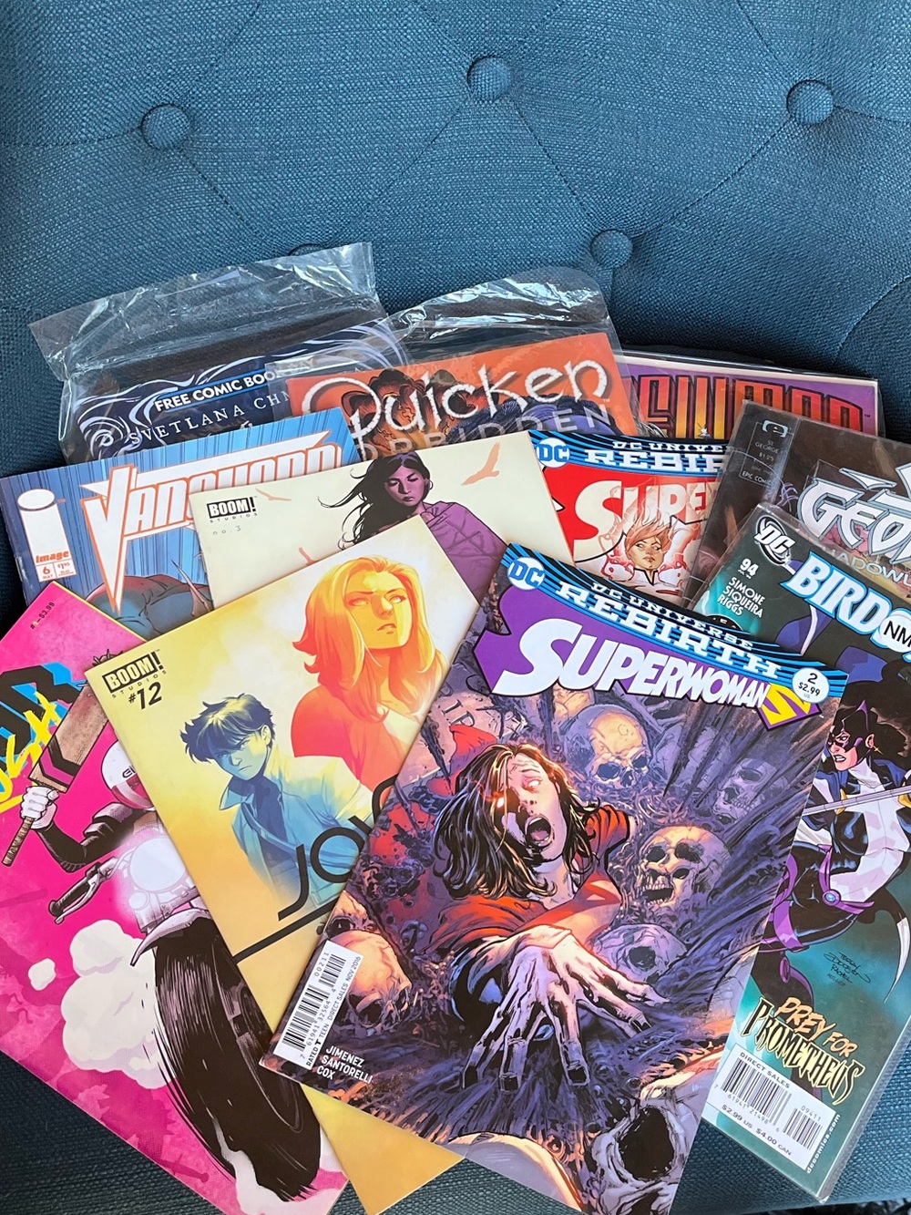 Assorted Comic Book Collection - Blue Cover Accents